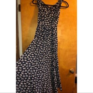 Navy floral dress
